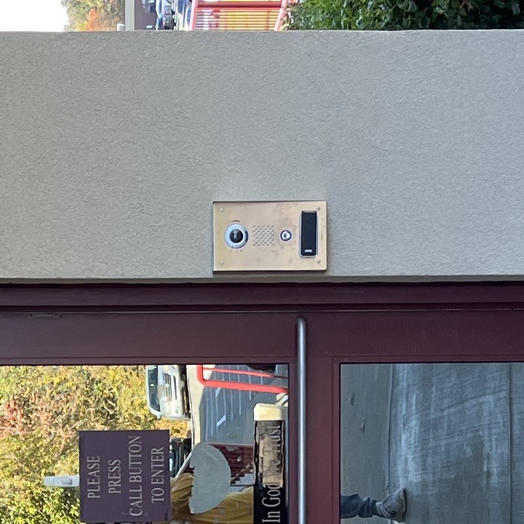 Door access control at front of BCHS